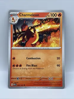 005/165 CHARMELEON | UNCOMMON | SCARLET & VIOLET 151 POKEMON CARD - Image 1