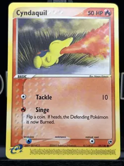 Cyndaquil - ex Sandstorm Common 59/100 2003 NM Pokemon - Image 3