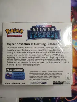 2022 Pokemon Sword & Shield Silver Tempest Factory Sealed Booster Box - Image 2