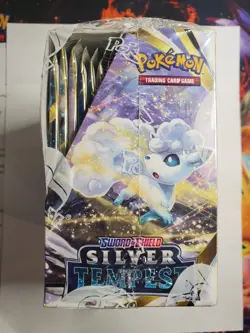 2022 Pokemon Sword & Shield Silver Tempest Factory Sealed Booster Box - Image 3