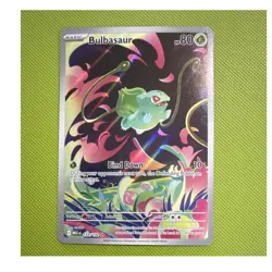 Pokemon TCG Me01 Mega Evolution Bulbasaur 133/132 IR Holo Full Art 2025 80HP - Image 1