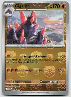 Gigalith 048/086 ENG White Flare - Master Ball Pokemon NM - Image 1