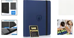 9 Pocket Card Binder for 540 Cards, PU Cover Trading Card Binder, Sturd - Image 2