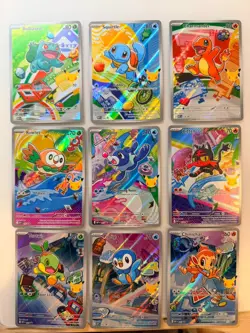 Set of 9 Pokemon TCG First Partner Illustration Collection Series 1 - Image 1