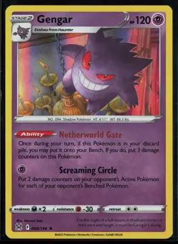 Gengar 066/196 Lost Origin Rare Holo Pokemon - Image 1