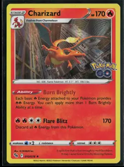 Charizard 010/078 Pokemon GO Rare Holo Pokemon - Image 1