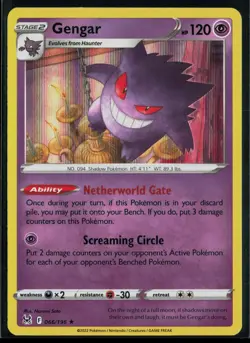 Gengar 066/196 Lost Origin Rare Holo Pokemon - Image 1