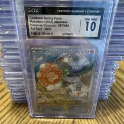 Pokemon CGC 10 Castform Sunny Form Paradise Dragona 067/064 Japanese - Image 1