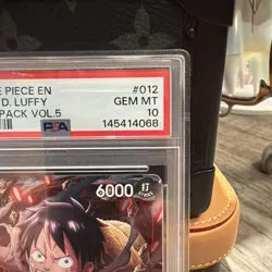 MONKEY D. LUFFY WINNER VOL.5 TREASURE CRUISE STAMP 2023 ONE PIECE PROMO PSA 10 - Image 3