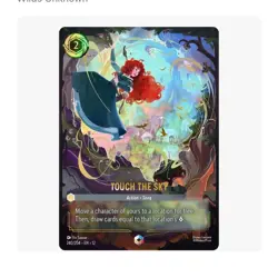 Disney Lorcana Touch the Sky Enchanted Foil Action 240/204 Wilds Unknown - Image 1