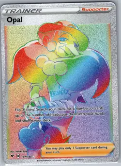 Opal (Secret) 197/185 SWSH04: Vivid Voltage - Pokemon Card - NM - Image 1