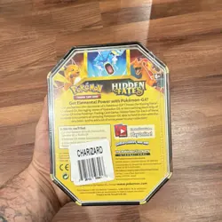 Charizard-GX Tin Hidden Fates Pokemon TCG 2019 English 4 Cards Holo - Image 2