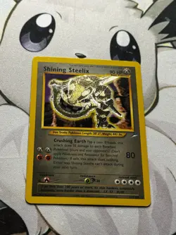 Pokemon Neo Destiny Shining Steelix Holo Card 112/105 LP Condition WOTC Tcg 2000 - Image 2