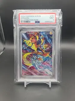 PSA 9 MINT Zeraora 151/142 Illustration Rare Stellar Crown Pokemon Card - Image 1
