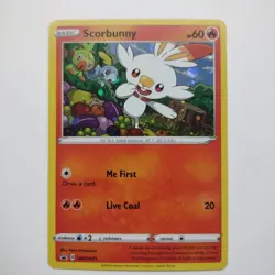 2020 Scorbunny SWSH071 Black Star Promo Holo Pokemon TCG Card Near Mint - Mint - Image 1