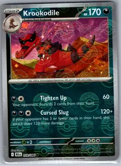 Krookodile Poke Ball 059/086 SV: Black Bolt - Pokemon Card - NM - Image 1