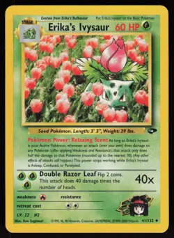 Erika's Ivysaur 041/132 Gym Challenge Pokemon TCG Card - Image 1