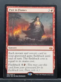 MTG - Past in Flames - Modern Masters 2017 - (MM3) - Near Mint Mythic Card Magic - Image 1