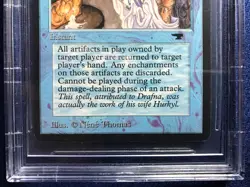 MTG Antiquities Hurkyl's Recall U1 B BGS 9 Quad+ MINT (Gem Mint edges) 1994 - Image 4
