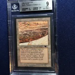 MTG Antiquities Strip Mine (Small Tower) BGS 9 Quad++ (two 9.5 sub grades) 1994 - Image 1