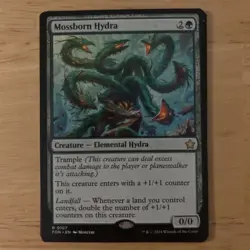 Wizards of the Coast Mossborn Hydra Creature Green Rare MTG Foundations 107 - Image 1