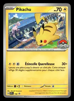 Pokemon carte promo Pikachu SVP 190 World Championships 2024 FR - Image 1