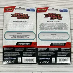 Pokemon TCG Scarlet & Violet Destined Rivals Eevee Zarude Blister Pack Lot of 2 - Image 2