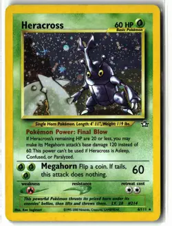 Heracross ⭐ 6/111 Holo Rare Neo Genesis 2000 Pokemon LP/MP - Image 1