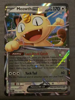Pokemon TCG Meowth ex 062/088 Perfect Order *Near Mint* - Image 1