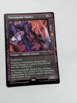 MTG Unstoppable Slasher 0312 Foil (Showcase) Duskmourn: House of Horror NM DSK - Image 1