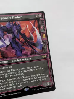 MTG Unstoppable Slasher 0312 Foil (Showcase) Duskmourn: House of Horror NM DSK - Image 4