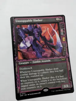 MTG Unstoppable Slasher 0312 Foil (Showcase) Duskmourn: House of Horror NM DSK - Image 5