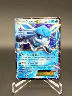 Glaceon EX HP 20/124 - Holo Ultra Rare XY Fates Collide - Pokemon 2016 - Image 1