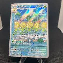 Pokemon Sunflora 169/167 Twilight Masquerade Illustrator Rare NM - Image 1