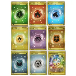 Pokemon Scarlet & Violet SV Gold Hyper Rare Energy 9 Set with Luminous Energy NM - Image 1