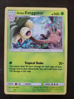Pokemon Alolan Exeggutor 2019 McDonald's Promos Holofoil - Image 1