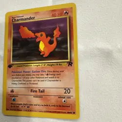 🔥 Charmander 50/82 – 1st Edition Team Rocket – Vintage Pokemon 1999 - NEAR MINT - Image 2