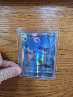 Pokemon Glaceon GX Full Art Ultra Rare Holo SM-Ultra Prism 141/156 200 HP GX - Image 1