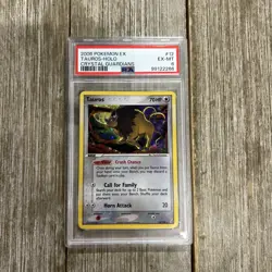 Graded PSA 6 2006 Pokemon EX Tauros-Holo Crystal Guardians #12 - Image 1