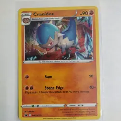 Pokemon Sword & Shield Black Star Promo SWSH274 Cosmos Holo Cranidos - Image 1
