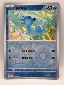 Horsea 116/165 Common 151 Pokemon Reverse Holo - Image 1
