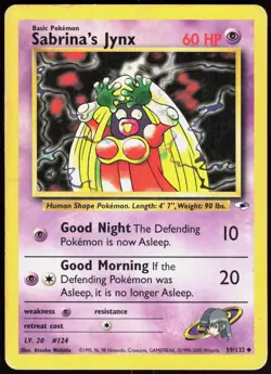 Gym Heroes Sabrina's Jynx 59/132 Uncommon Pokemon Unlimited DMG - Image 1