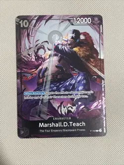 One Piece CCG Marshall.D.Teach Event Pack Vol.8 P-100 Promo Foil - Image 1