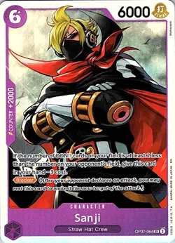 Sanji OP07-064 Super Rare 500 Years in the Future One Piece Near Mint - Image 2