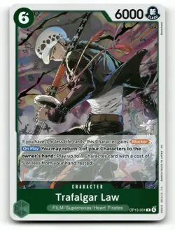 Trafalgar Law OP13-031 - Carrying On His Will - One Piece Card NM/M - Image 1