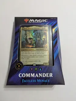 Commander 2019 FACELESS MENACE Theme Deck MTG MAGIC FACTORY SEALED *Startropic* - Image 1