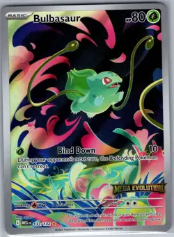 Bulbasaur - (Mega Evolution Stamped) 133/132 - Pokemon Card - NM - Image 1