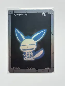 Pokederp Halloween - Cayootie (Eevee) X-ray - Holo - Pokemon Parody/Derpy card - Image 1