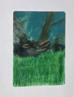 Magic The Gathering MTG Fourth Edition Forest (A) ALTERED - Image 1