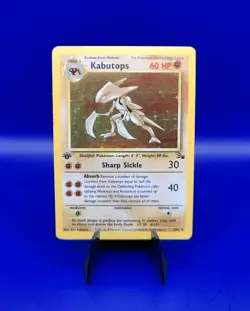 Kabutops 9/62 1st Edition Fossil Set Holo Rare Pokemon Card 1999 WOTC TCG NM - Image 1
